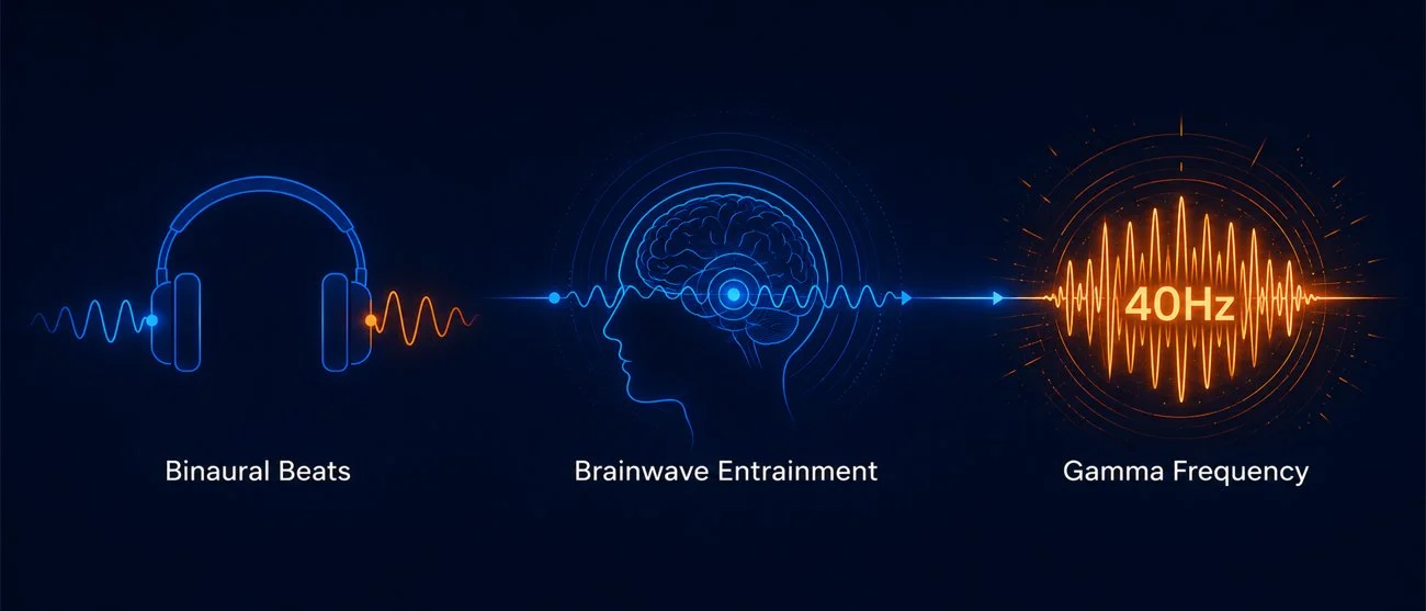 The Genius Switch guided listening sessions: binaural beats, brainwave entrainment, gamma frequency